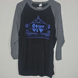 Stylish Gray and Black Kids Raglan Shirt